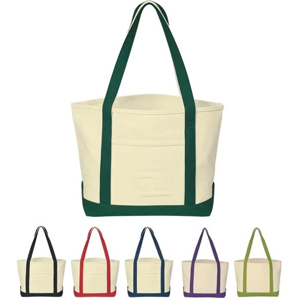 Large Heavy Cotton Canvas Boat Tote Bags