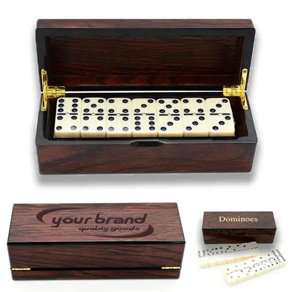 Customizable Adult Dominoes Natural Wood For Home Parties