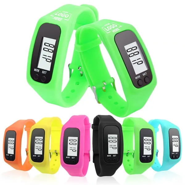 Digital LCD Silicone Fitness Tracker Wristband Pedometer