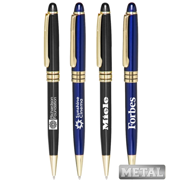 Union Printed, "Gleaming" Metal Twist Pen