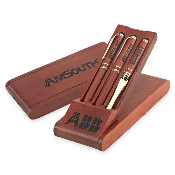Custom Wooden Pen Display (Triple Pen)