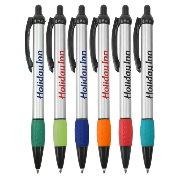 Ballpoint Grip Pen with Dimple on Clip
