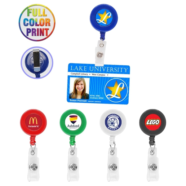 30" Retractable Badge Holder - Full Color