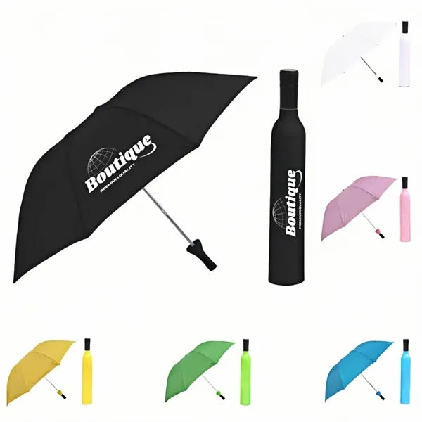 Creative Bottle Folding Umbrella Promotional Gift Idea