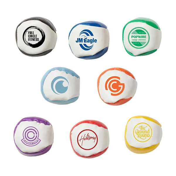2" Two-Tone Hacky Sack Kick Ball Toy