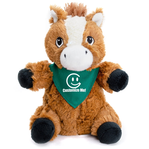7" Plush Horse With Customizable Bandana/T-Shirt