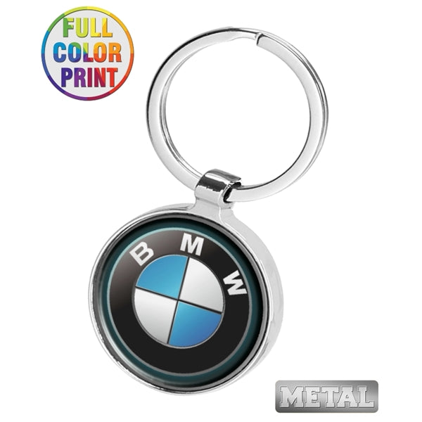 Round Metal Keychain