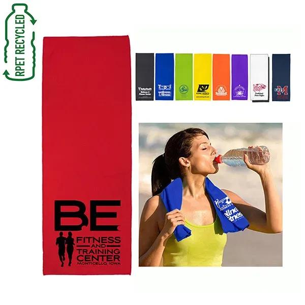 Recycled RPET Cooling Towel - 12" W x 32" H