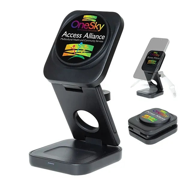 Ampstation 3-in-1 15W Wireless Charging Station