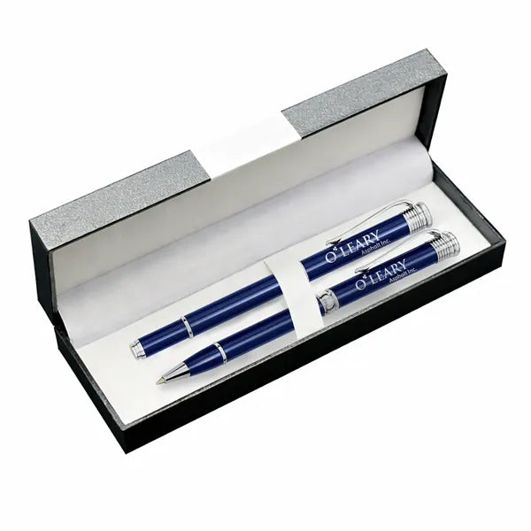 Deluxe Double Pen Set with Valentine Rollerball & Ballpoint