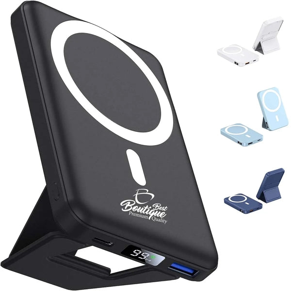 10000mAh Fast Magnetic Foldable Portable Wireless Charger