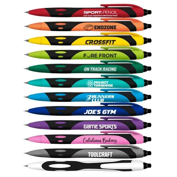 Sport Pencil With Soft Touch Rubberized Barrel & #2 HB Leads