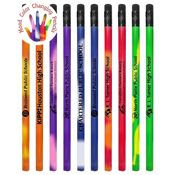 Color changing Mood Pencils w/ Black Eraser, #2 lead