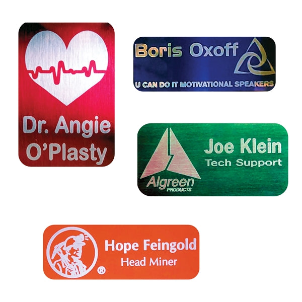 Aluminum Laser Engraved Badge