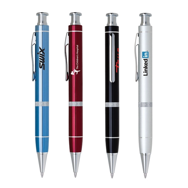 Obsidian-II Click Action Pen with Diamond Band