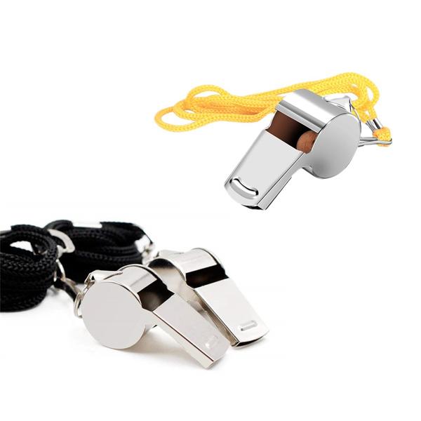 Metal Whistle With Lanyard