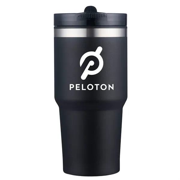 Oasis-XIV 20 Oz. Stainless Steel Tumbler with Flip Straw