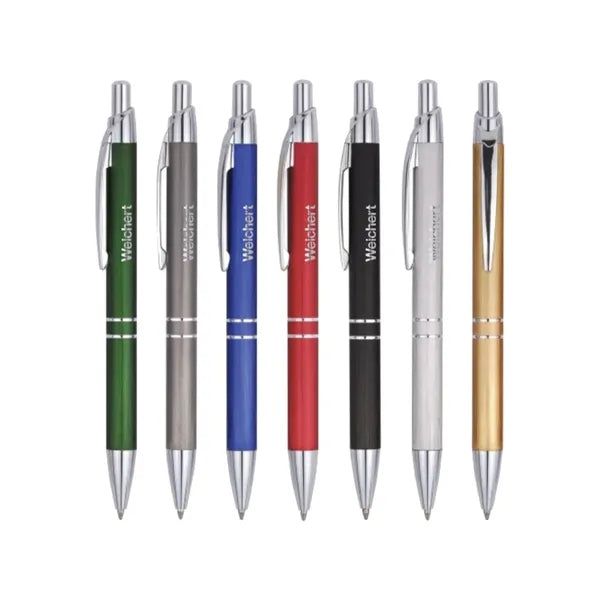 Union Printed - Aluminum Click Ballpoint Pen w/ laser engrav