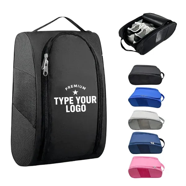 Portable Golf Shoe Bag with Ventilation for Travel Sports