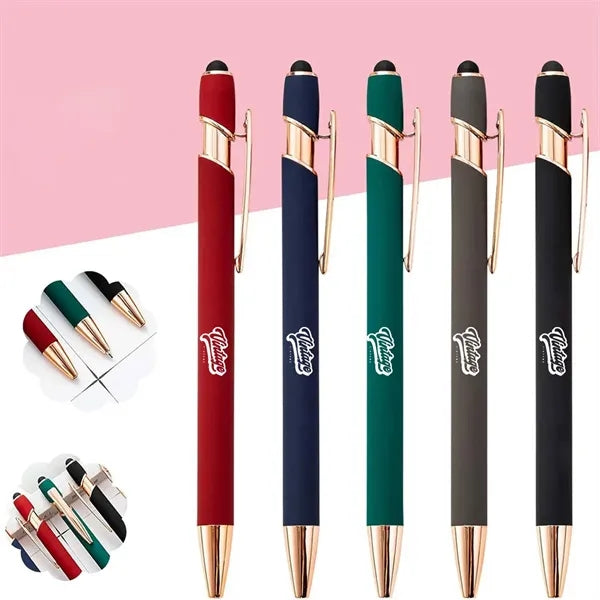 Engraved Stylus Pen with Rose Gold Trim