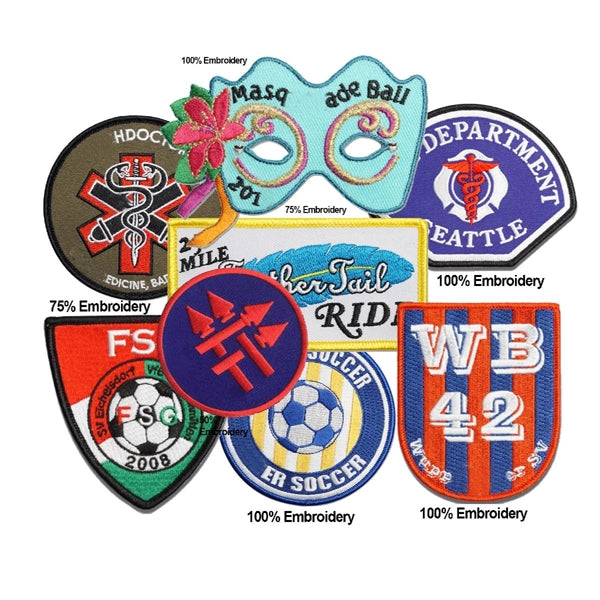 Custom 3 Inch Embroidered Patch With Full Thread Coverage