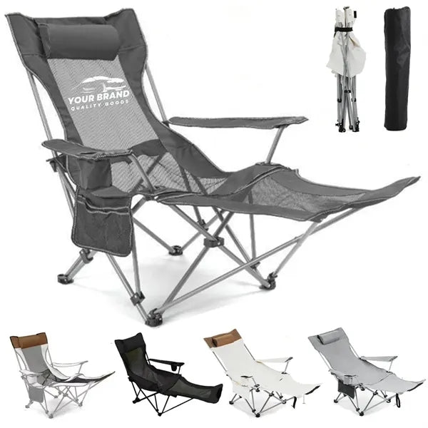 Oversized Camping Folding Chair X-Shaped Steel Frame Fixed