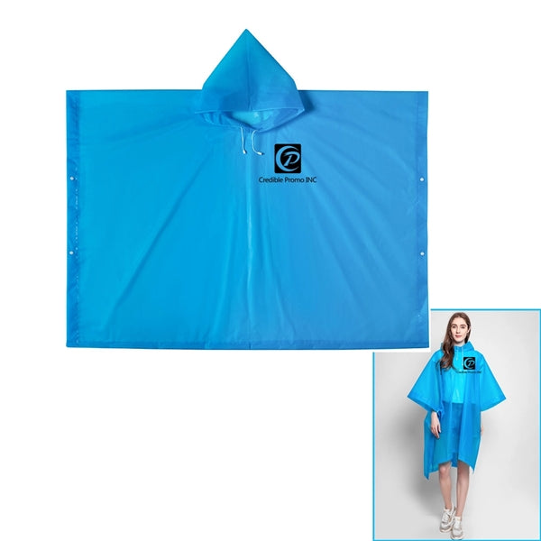 Custom Reusable Translucent EVA Poncho Or Rain