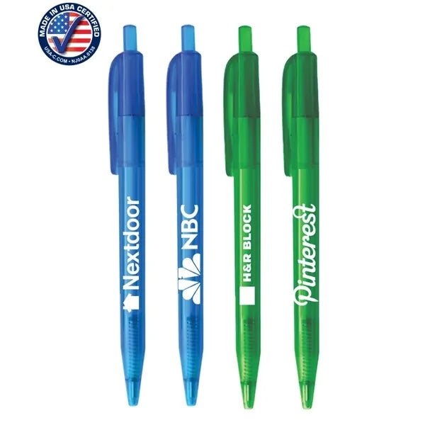 Union Printed - USA ECO Frosted Barrel Click Pens