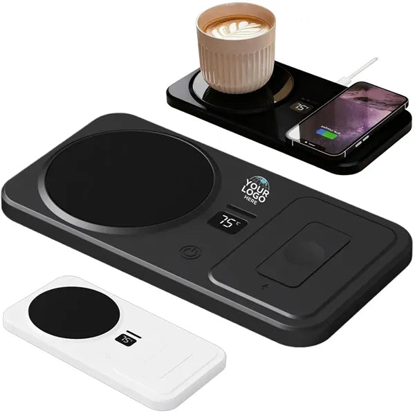 2 in 1 Coffee Mug Warmer with Wireless Charging