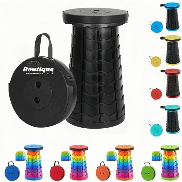 Adjustable Folding Telescopic Stool For Outdoor Use