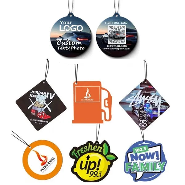 Custom Shape & Double-Side Printed Car Air Freshener