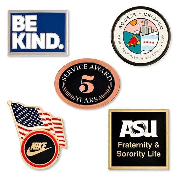 USA Enamel Custom Lapel Pins 1"