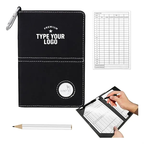 Leather Golf Scorecard Holder