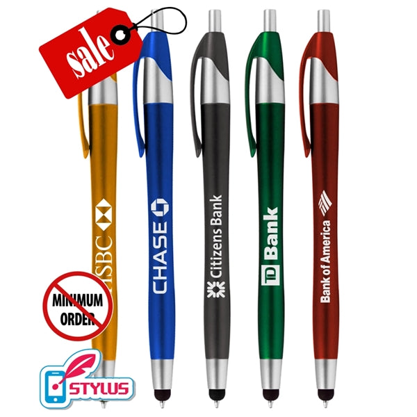 Closeout Elegant Stylus Click Promo Pen - No Minimum