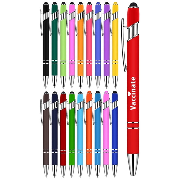 Rubberized Soft Touch Metal Ballpoint Pen