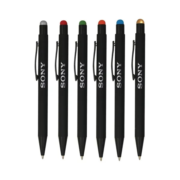 Union Printed - Click Metal Ballpoint Pen w/ Stylus