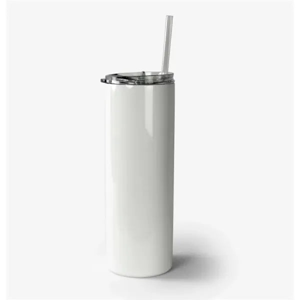 20 oz. Stainless Steel Skinny Tumbler w/ Straw
