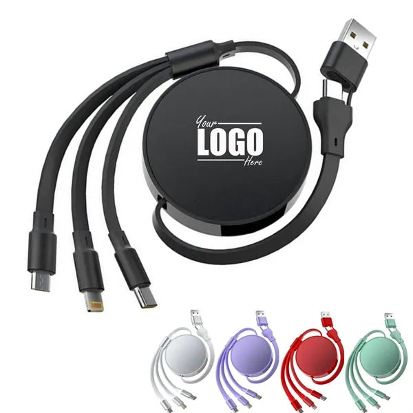 100W Retractable USB C&A Multi Charging Cable