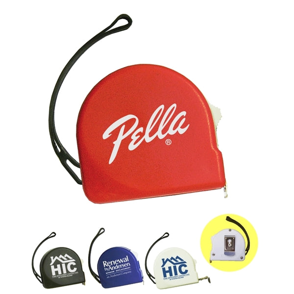 Tape Measure With Belt Clip And Wrist Strap
