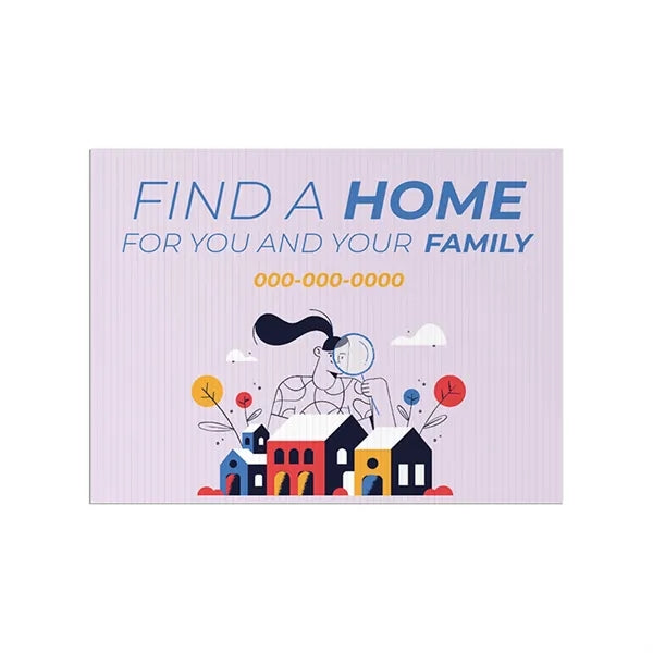 24x18 Custom Outdoor Yard Signs Home For You