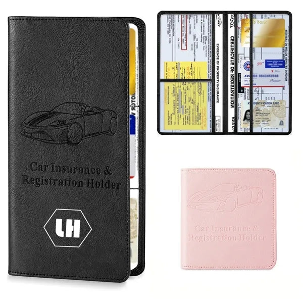Magnetic Shut Car Registration and Insurance Card Holder