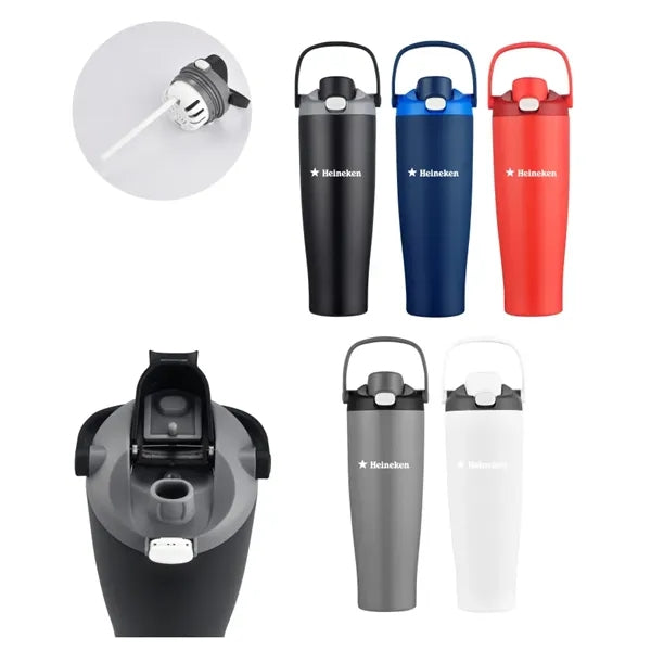 Union Printed - 21oz Vacuum Bottle w/ Easy Carry Handle