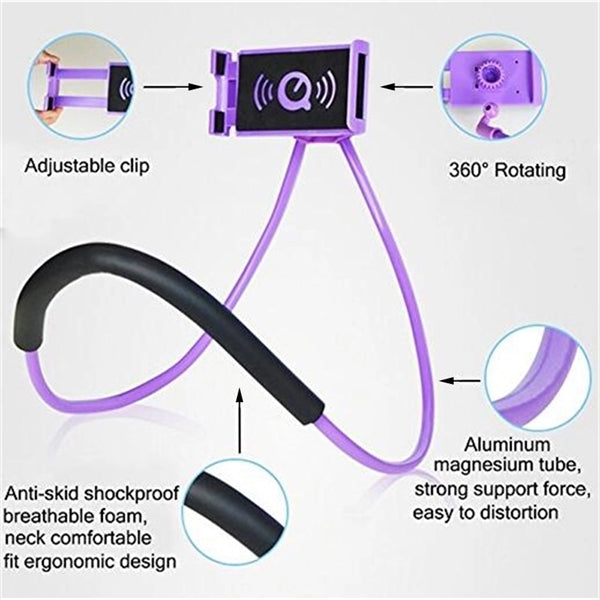Phone holder for neck