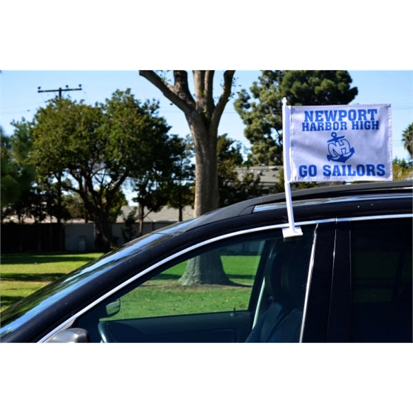 Custom Clip-On Window Car Flag Double Sided