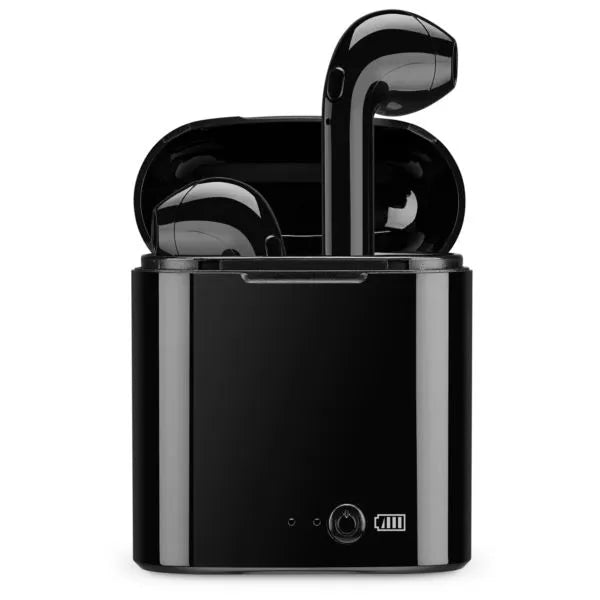 Ergonomic Truly Wireless Earbuds with Charging Case, Black