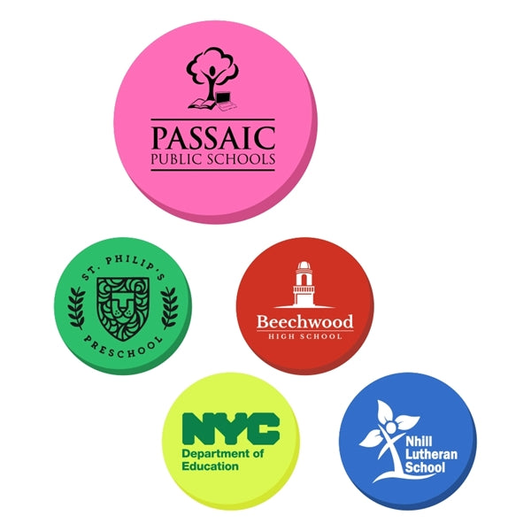 Neon Round Eraser
