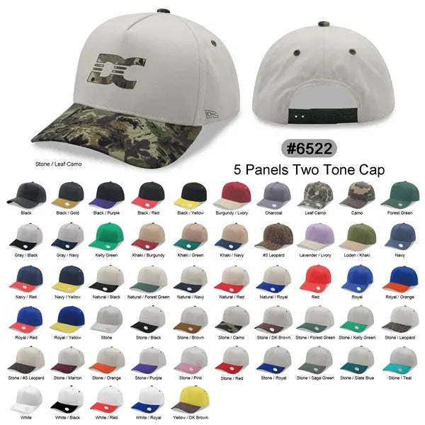 5 Panels 2Tone Snapback Cap
