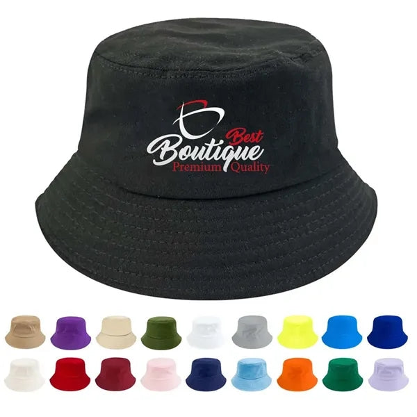 Custom Cotton Unisex Beach Bucket Hats