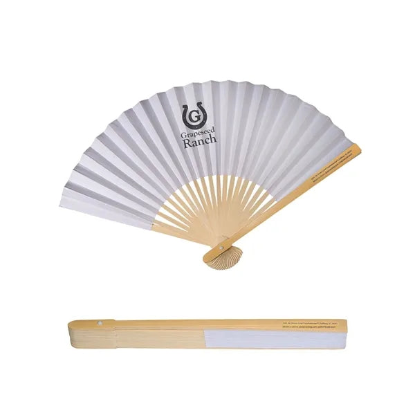 Bamboo Folding Handheld Fan.