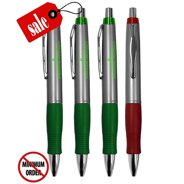 Closeout "Impact" Click Pen with Rubber Grip